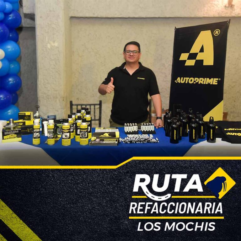 stand autoprime ruta refaccionaria los mochis exhibicion de productos
