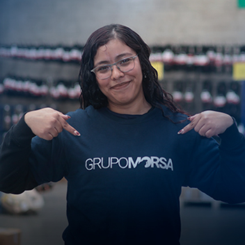 colaboradora grupo morsa orgullo de equipo